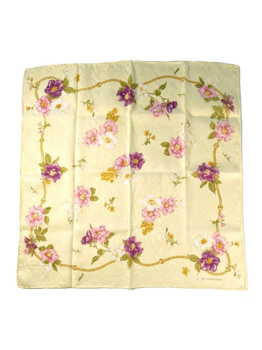 Burberry London Floral Cotton Scarf